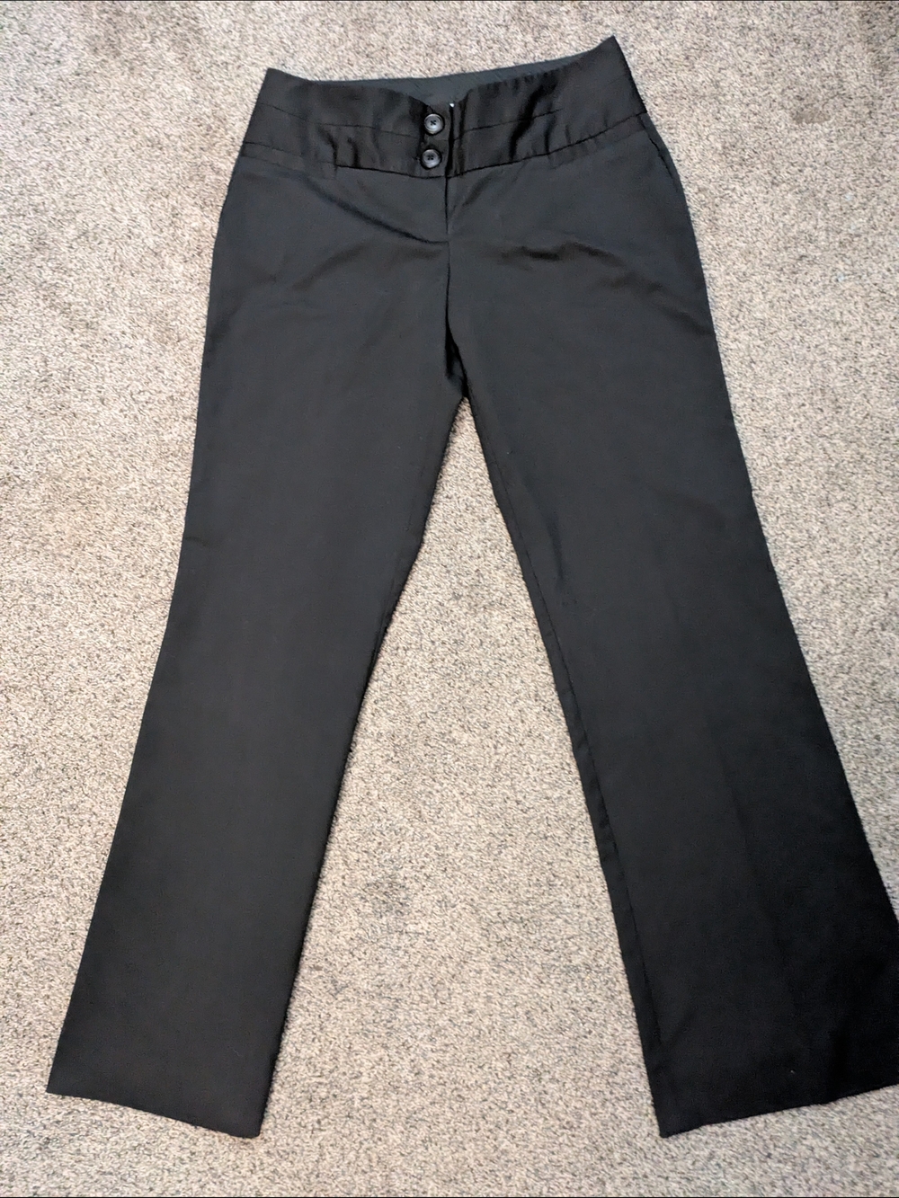 Maurices Black Dress Pants with Double Button Detail
